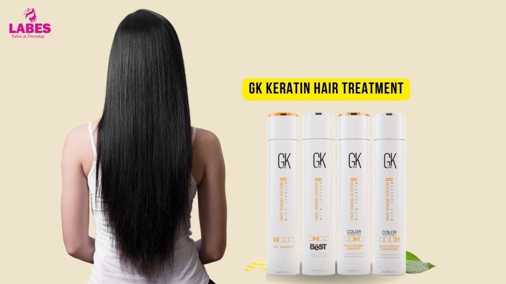 gk keratin hair treatment by labes women salon in jamshedpur